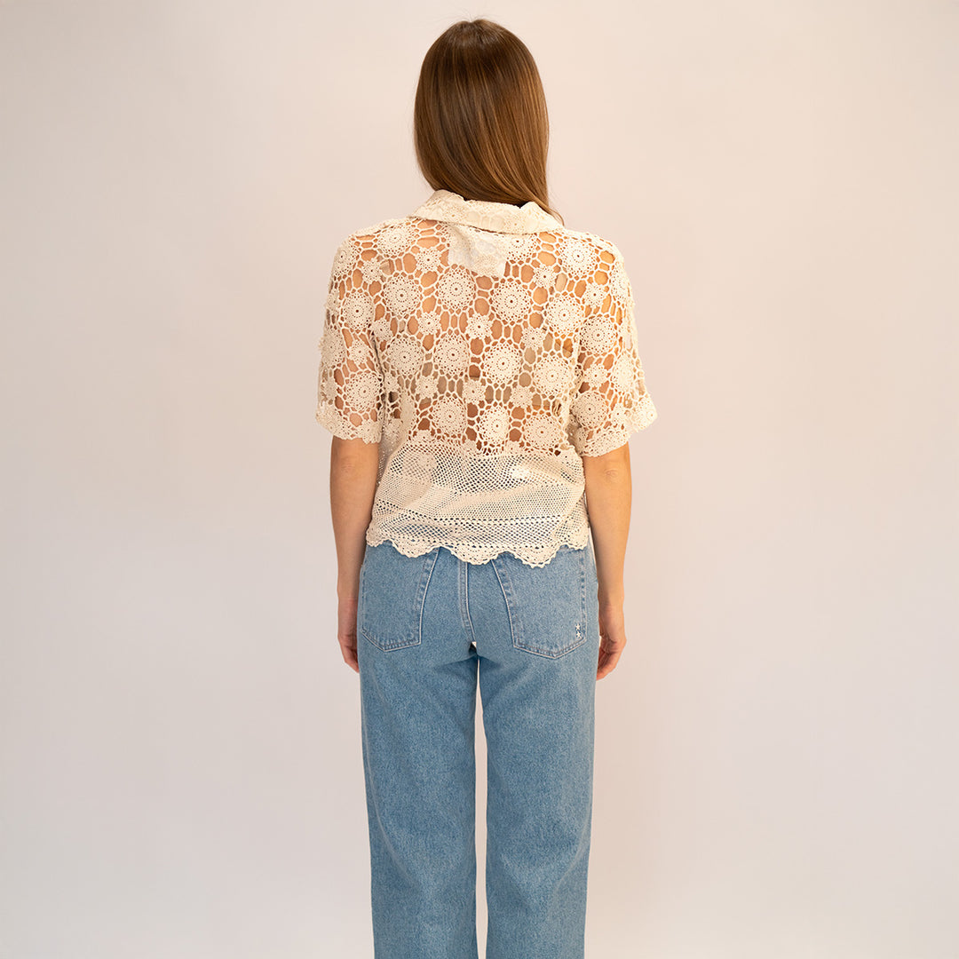 Crochet Cropped Shirt 1