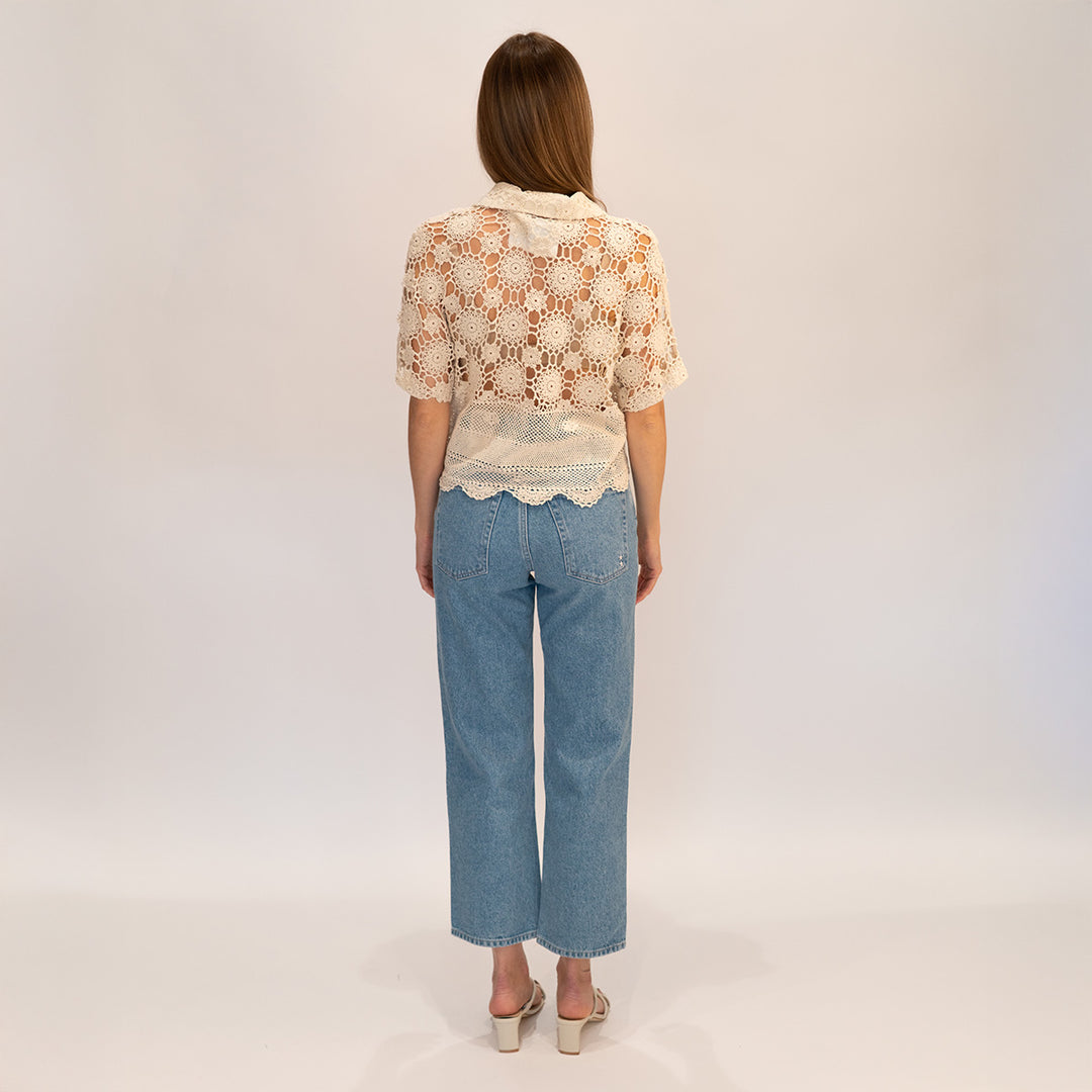 Crochet Cropped Shirt 1