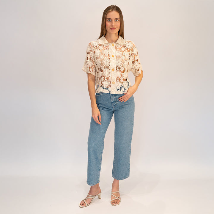 Crochet Cropped Shirt 2