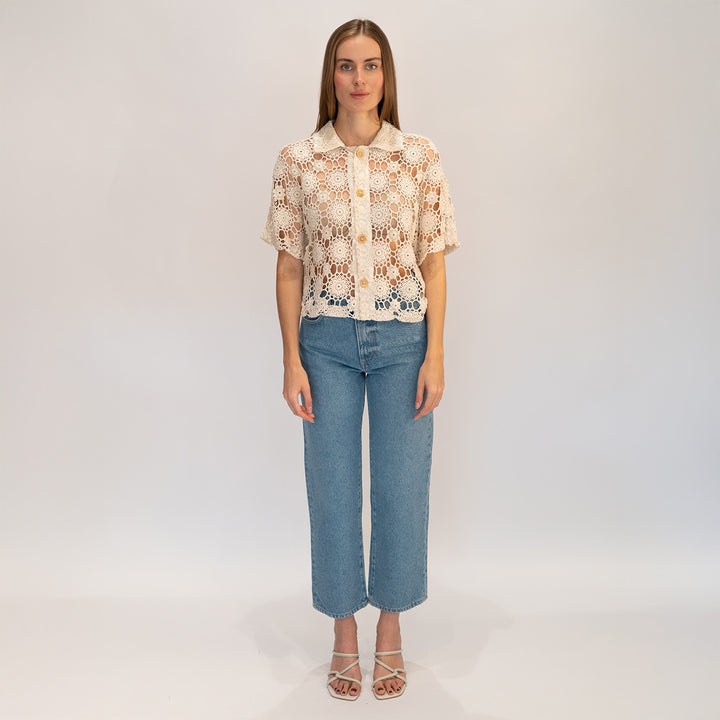 Crochet Cropped Shirt 2