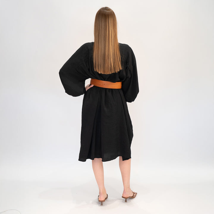 Cupro Shirt Dress