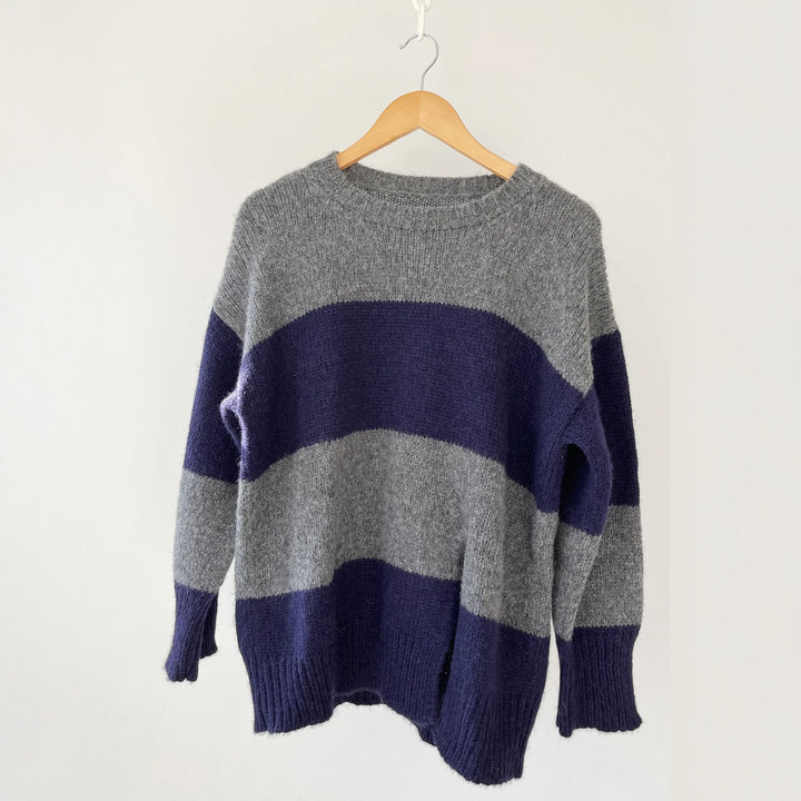 Striped Crew Sweater