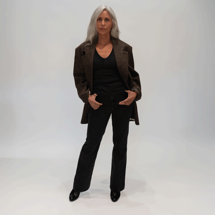 A5025 Maxi Blazer Coat