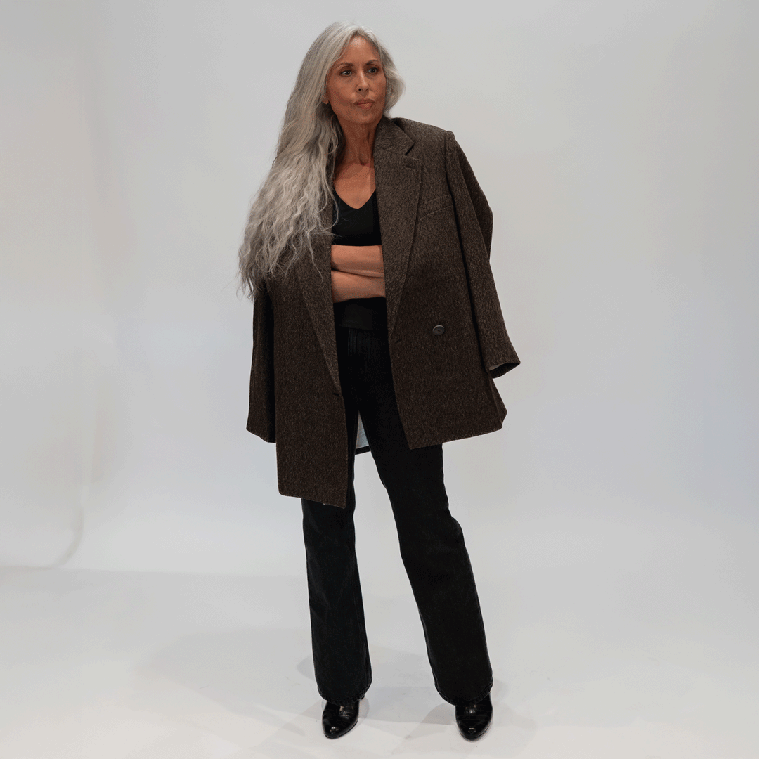 A5025 Maxi Blazer Coat